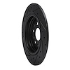 E-Line Drilled & Slotted Black Brake Rotor, Fits Select Acura/Honda, Position: Rear Right