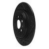 E-Line Drilled & Slotted Black Brake Rotor, Fits Select Acura/Honda, Position: Rear Right - image 3