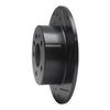 E-Line Drilled & Slotted Black Brake Rotor, 1961-1991 Mercedes-Benz, Position: Rear Right - image 2