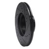 E-Line Drilled & Slotted Black Brake Rotor, 1972-1980 Mercedes-Benz, Position: Front Left - image 4