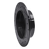 E-Line Drilled & Slotted Black Brake Rotor, 1983-1995 Mercedes-Benz, Position: Rear Right - image 1