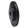 E-Line Drilled & Slotted Black Brake Rotor, 1984-1995 Mercedes-Benz, Position: Front Right - image 2
