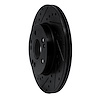 E-Line Drilled & Slotted Black Brake Rotor, 1990-1995 Mercedes-Benz, Position: Front Left - image 1