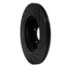 E-Line Drilled & Slotted Black Brake Rotor, 1990-1995 Mercedes-Benz, Position: Front Left - image 3
