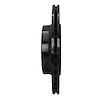 E-Line Drilled & Slotted Black Brake Rotor, 1992-1999 Mercedes-Benz, Position: Rear Left