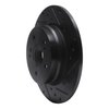 E-Line Drilled & Slotted Black Brake Rotor, 1996-1998 Mercedes-Benz, Position: Rear Right - image 3