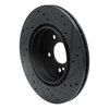 E-Line Drilled & Slotted Black Brake Rotor, 1998-2009 Fits Multiple Makes/Models, Position: Rear Left - image 2