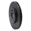 E-Line Drilled & Slotted Black Brake Rotor, 1996-2011 Fits Multiple Makes/Models, Position: Front Right - image 4