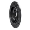 E-Line Drilled & Slotted Black Brake Rotor, 2003-2006 Mercedes-Benz, Position: Rear Right - image 3