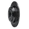 E-Line Drilled & Slotted Black Brake Rotor, 2003-2006 Mercedes-Benz, Position: Rear Right - image 4