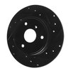 E-Line Drilled & Slotted Black Brake Rotor, 2005-2016 Smart, Position: Front Right - image 2