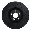 E-Line Drilled & Slotted Black Brake Rotor, Fits Select Mercedes-Benz, Position: Front Left - image 3