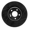 E-Line Drilled & Slotted Black Brake Rotor, Fits Select Mercedes-Benz, Position: Front Right - image 3
