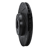 E-Line Drilled & Slotted Black Brake Rotor, Fits Select Mercedes-Benz, Position: Front Left - image 1