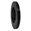 E-Line Drilled & Slotted Black Brake Rotor, 2006-2012 Mercedes-Benz, Position: Front Left - image 3