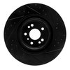 E-Line Drilled & Slotted Black Brake Rotor, 2006-2012 Mercedes-Benz, Position: Front Left - image 4