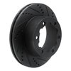 E-Line Drilled & Slotted Black Brake Rotor, Fits Select Fits Multiple Makes/Models, Position: Rear Right - image 2