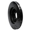 E-Line Drilled & Slotted Black Brake Rotor, 2012-2018 Mercedes-Benz, Position: Front Left - image 2