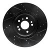 E-Line Drilled & Slotted Black Brake Rotor, 2012-2018 Mercedes-Benz, Position: Front Left - image 3