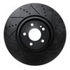 E-Line Drilled & Slotted Black Brake Rotor, Fits Select Mercedes-Benz, Position: Rear Left - image 4