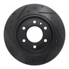E-Line Drilled & Slotted Black Brake Rotor, Fits Select Fits Multiple Makes/Models, Position: Rear Right - image 2
