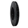 E-Line Drilled & Slotted Black Brake Rotor, Fits Select Mercedes-Benz, Position: Front Left - image 1