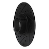 E-Line Drilled & Slotted Black Brake Rotor, 1963-1979 Fits Multiple Makes/Models, Position: Front Left