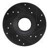 E-Line Drilled & Slotted Black Brake Rotor, 1963-1979 Fits Multiple Makes/Models, Position: Front Left - image 4