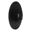 E-Line Drilled & Slotted Black Brake Rotor, 1963-1979 Fits Multiple Makes/Models, Position: Front Right - image 2