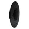 E-Line Drilled & Slotted Black Brake Rotor, 1963-1979 Fits Multiple Makes/Models, Position: Front Right - image 4