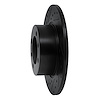E-Line Drilled & Slotted Black Brake Rotor, 1981-1987 GM, Position: Front Left - image 1