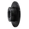 E-Line Drilled & Slotted Black Brake Rotor, 1981-1987 GM, Position: Front Right - image 2