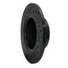 E-Line Drilled & Slotted Black Brake Rotor, 1981-1987 GM, Position: Front Right - image 4