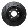 E-Line Drilled & Slotted Black Brake Rotor, 1987-1993 GM, Position: Front Right - image 4