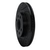 E-Line Drilled & Slotted Black Brake Rotor, 1988-1998 GM, Position: Front Left - image 3