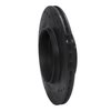 E-Line Drilled & Slotted Black Brake Rotor, 2002-2010 GM, Position: Rear Left - image 2
