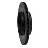 E-Line Drilled & Slotted Black Brake Rotor, 2002-2010 GM, Position: Rear Right - image 3