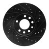 E-Line Drilled & Slotted Black Brake Rotor, 2003-2011 GM, Position: Front Left - image 3
