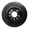 E-Line Drilled & Slotted Black Brake Rotor, 2003-2011 GM, Position: Front Right - image 3