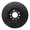 E-Line Drilled & Slotted Black Brake Rotor, 2003-2011 GM, Position: Front Right - image 2
