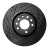 E-Line Drilled & Slotted Black Brake Rotor, 2003-2011 GM, Position: Front Left - image 3