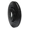 E-Line Drilled & Slotted Black Brake Rotor, 2003-2011 GM, Position: Front Right - image 1