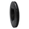 E-Line Drilled & Slotted Black Brake Rotor, 2003-2011 GM, Position: Front Right - image 3