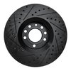 E-Line Drilled & Slotted Black Brake Rotor, 2003-2011 GM, Position: Front Right - image 4