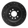 E-Line Drilled & Slotted Black Brake Rotor, 2008-2011 GM, Position: Rear Left - image 2