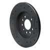 E-Line Drilled & Slotted Black Brake Rotor, 2008-2011 GM, Position: Rear Left - image 4