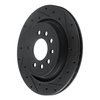E-Line Drilled & Slotted Black Brake Rotor, 2008-2011 GM, Position: Rear Right - image 2