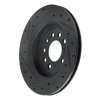 E-Line Drilled & Slotted Black Brake Rotor, 2008-2011 GM, Position: Rear Right - image 4