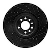 E-Line Drilled & Slotted Black Brake Rotor, 2008-2011 GM, Position: Front Left - image 1