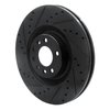 E-Line Drilled & Slotted Black Brake Rotor, 2008-2011 GM, Position: Front Left - image 2